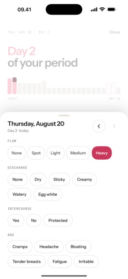 Sola: Period & Cycle Tracker – screenshot 3
