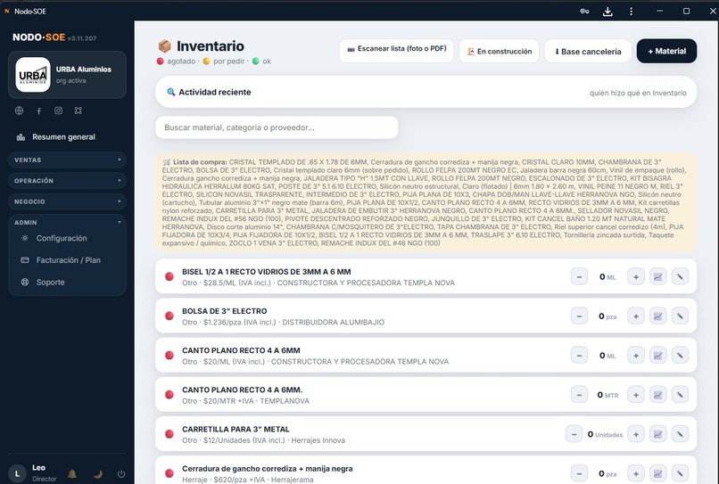 URBA Aluminios – screenshot 9