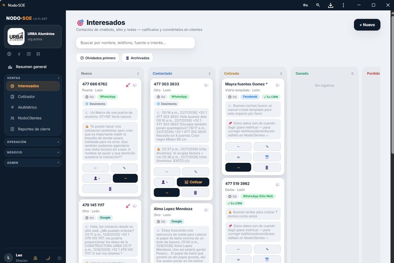 URBA Aluminios – screenshot 2