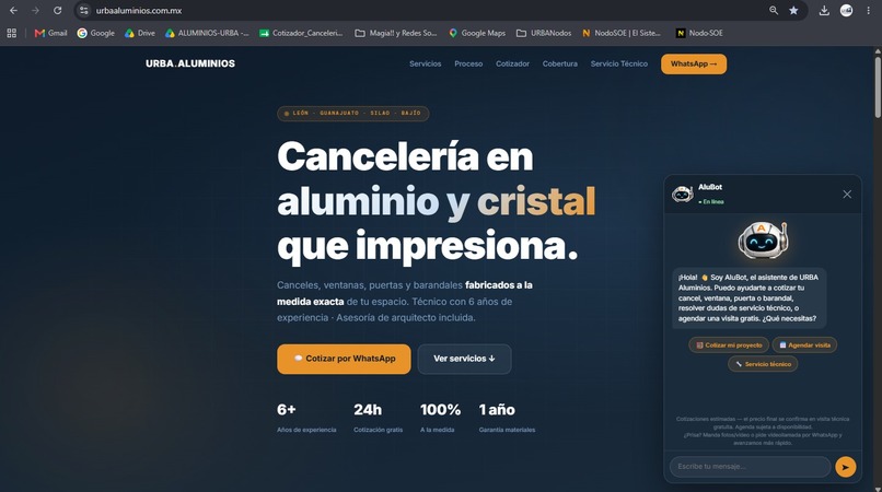 URBA Aluminios – screenshot 4