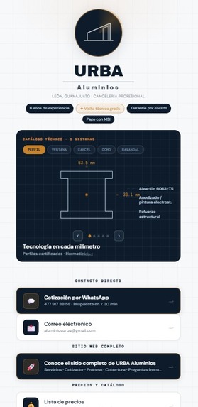 URBA Aluminios – screenshot 10