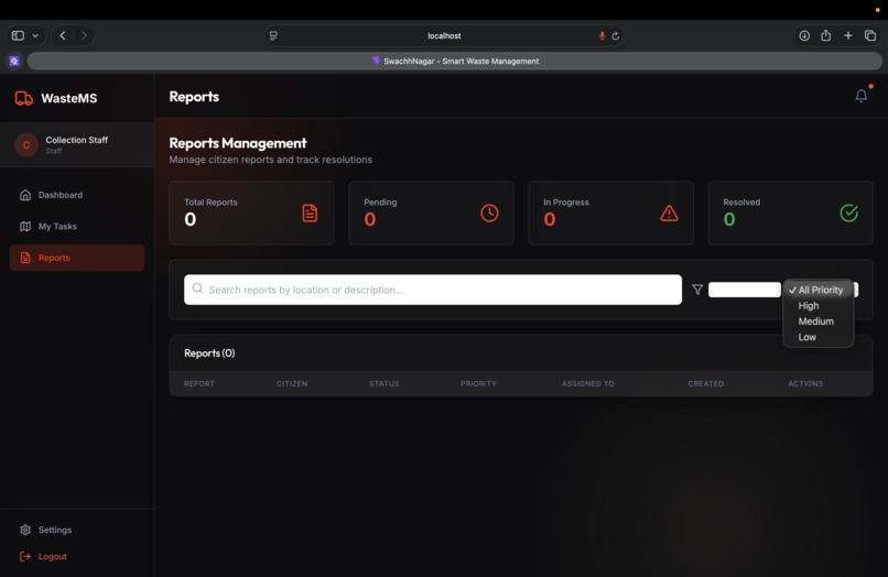 SwachhNagar— Smart Waste Management System – screenshot 9