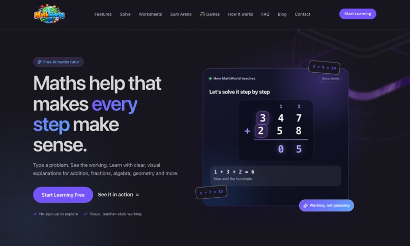 MathWorld AI – screenshot 1