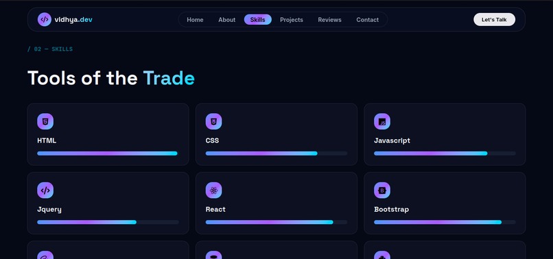 Animated Portfolio – screenshot 3