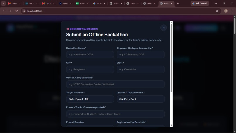 HackRadar India – screenshot 1