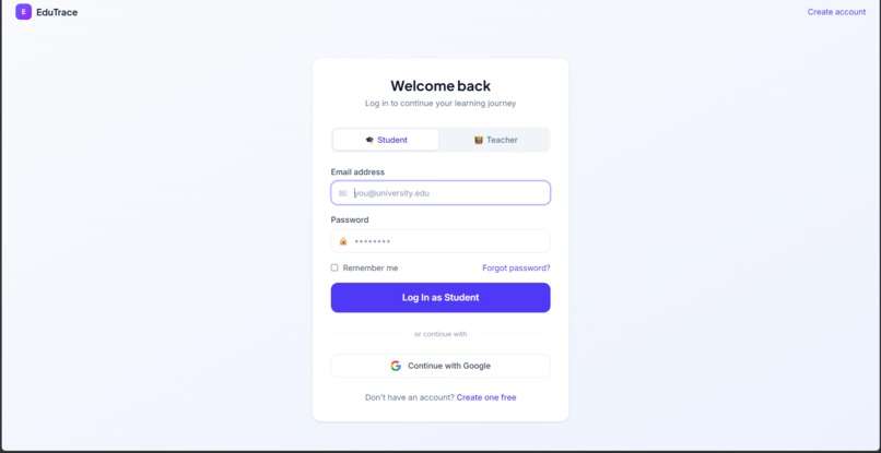 EduTrace – screenshot 2