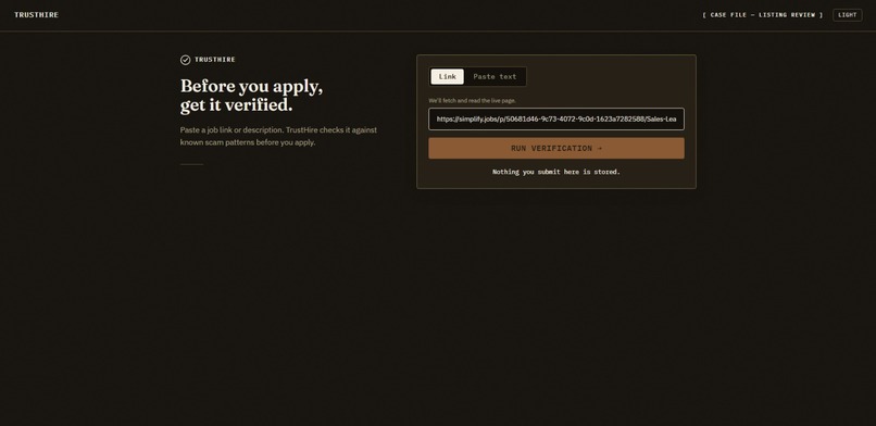 Trusthire – screenshot 1