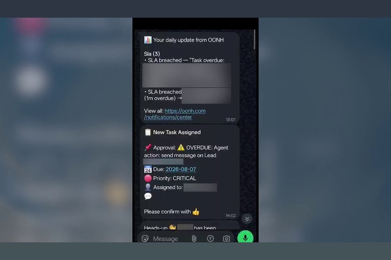 OONH — AI agents that run small business operations – screenshot 3