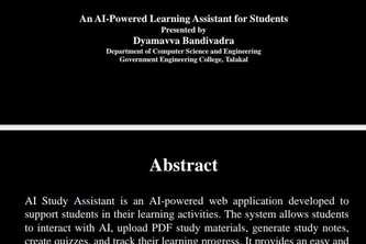AI STUDY ASSISTANT 