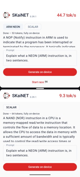 SKaiNET NEON – screenshot 2