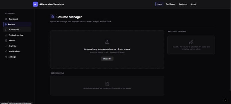 AI INTERVIEW SIMULATOR – screenshot 2
