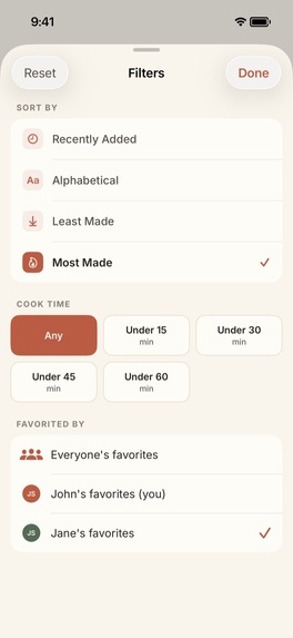 Our Meals: Family Meal Planner – screenshot 11