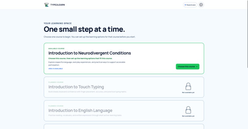 Type2Learn v2 – screenshot 3