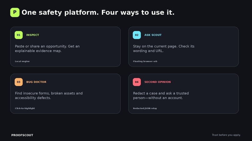 Proofscout  – screenshot 1