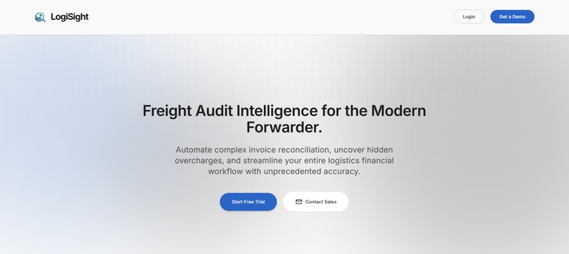 LogiSight — Agentic Freight Audit Copilot – screenshot 1