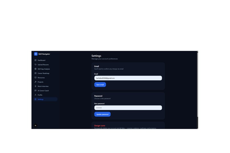 AI Skill Gap Navigator – screenshot 2