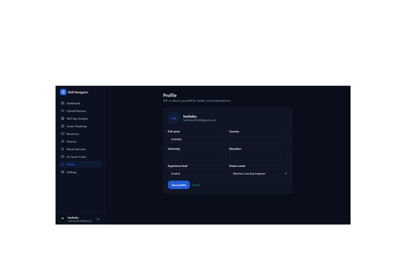 AI Skill Gap Navigator – screenshot 3