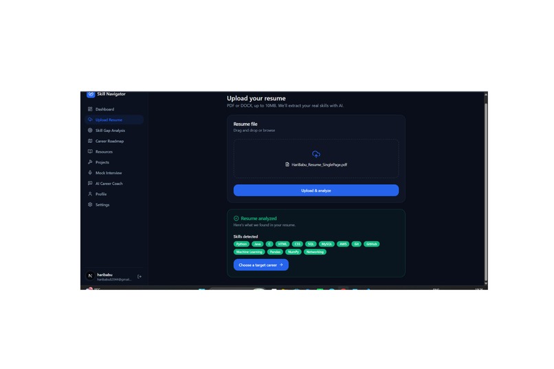 AI Skill Gap Navigator – screenshot 9
