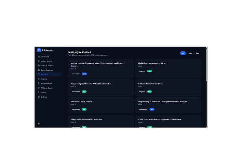 AI Skill Gap Navigator – screenshot 10