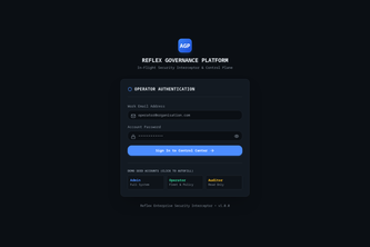 Reflex — Governance Layer for Financial AI Agents