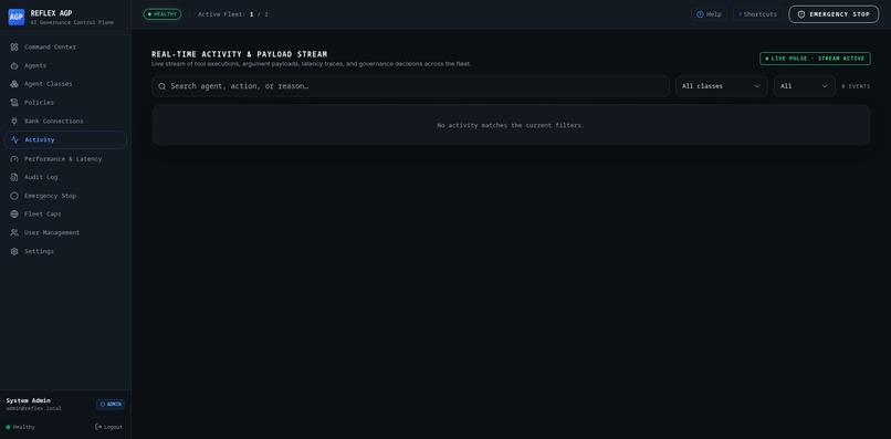 Reflex — Governance Layer for Financial AI Agents – screenshot 2