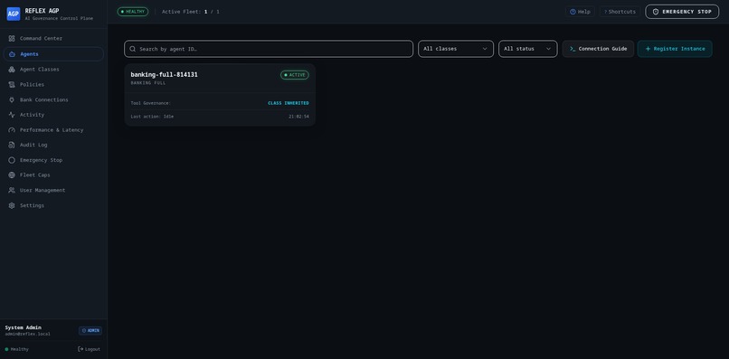 Reflex — Governance Layer for Financial AI Agents – screenshot 3
