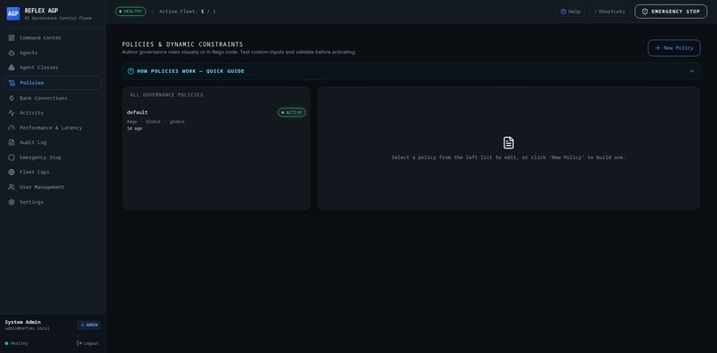 Reflex — Governance Layer for Financial AI Agents – screenshot 4