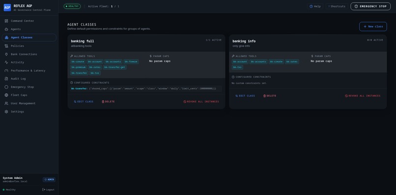 Reflex — Governance Layer for Financial AI Agents – screenshot 7