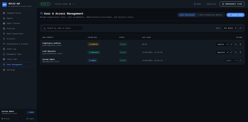 Reflex — Governance Layer for Financial AI Agents – screenshot 8