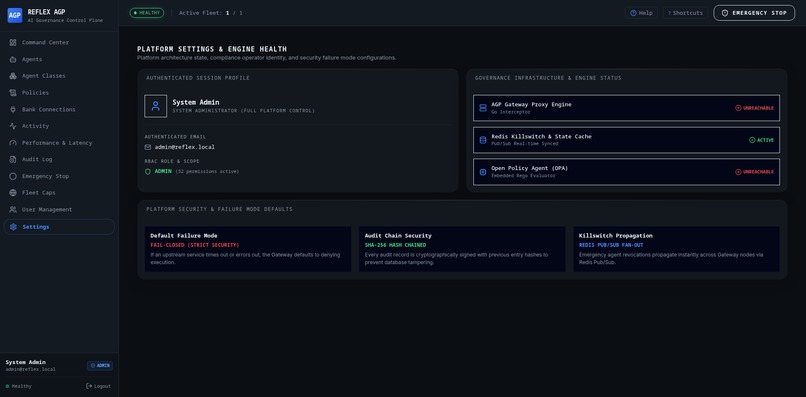 Reflex — Governance Layer for Financial AI Agents – screenshot 9