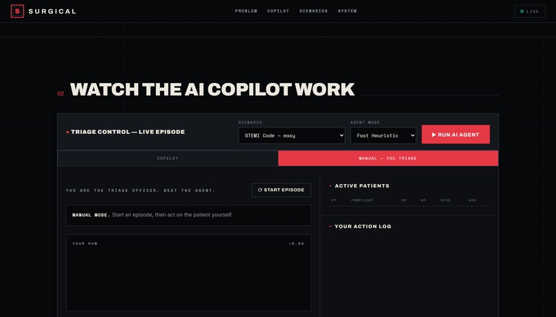 SURGICAL :  AI Triage Copilot – screenshot 1