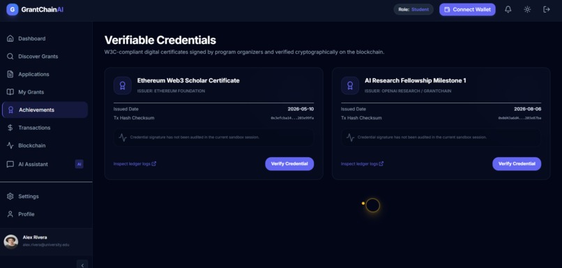 GrantChain AI – screenshot 3