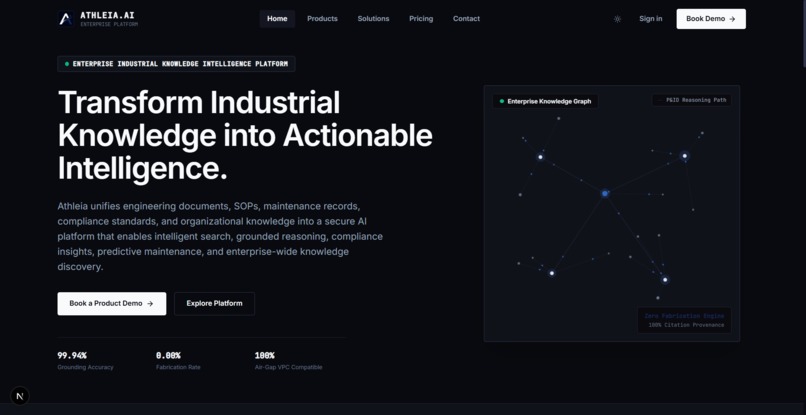 Athleia.ai –  Industrial Knowledge Intelligence Platform – screenshot 2