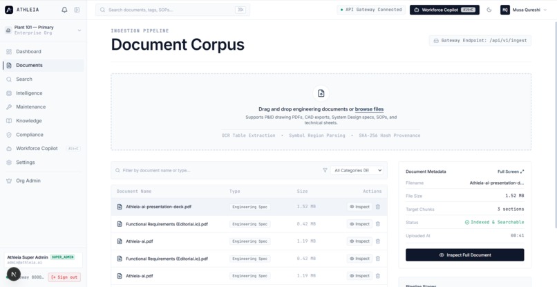 Athleia.ai –  Industrial Knowledge Intelligence Platform – screenshot 7