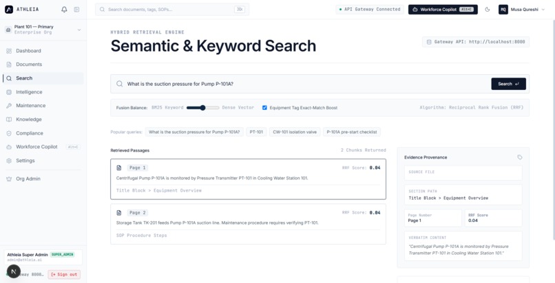 Athleia.ai –  Industrial Knowledge Intelligence Platform – screenshot 8
