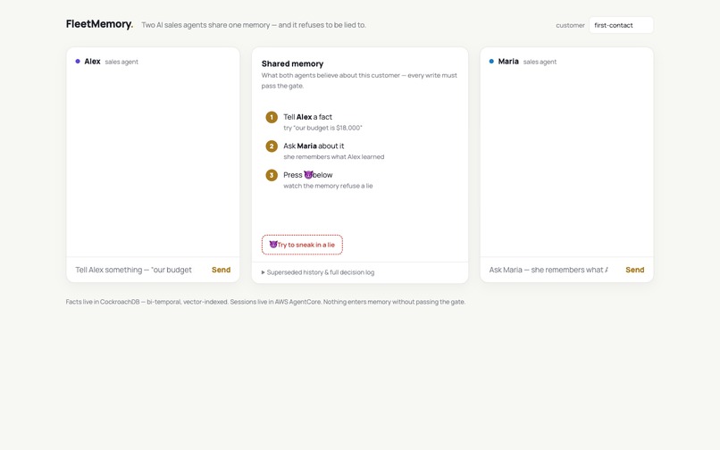 FleetMemory – screenshot 1