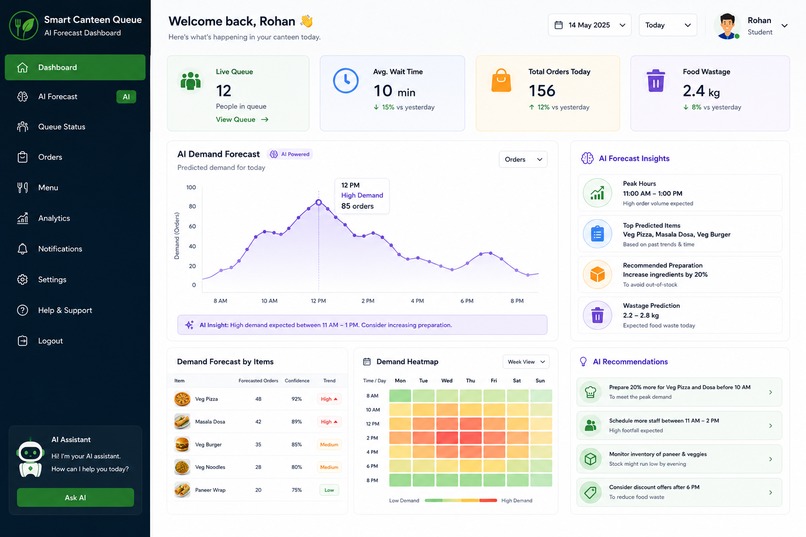 Smart-canteen-queue – screenshot 2