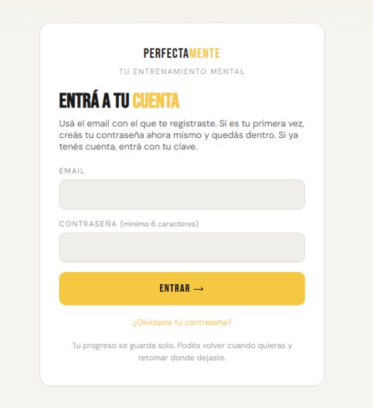 PerfectaMENTE – screenshot 1
