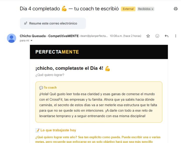 PerfectaMENTE – screenshot 2