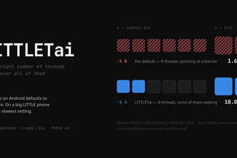 LITTLETai: right-sizing llama.cpp for big.LITTLE phones