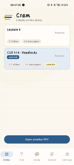 Cram – screenshot 1