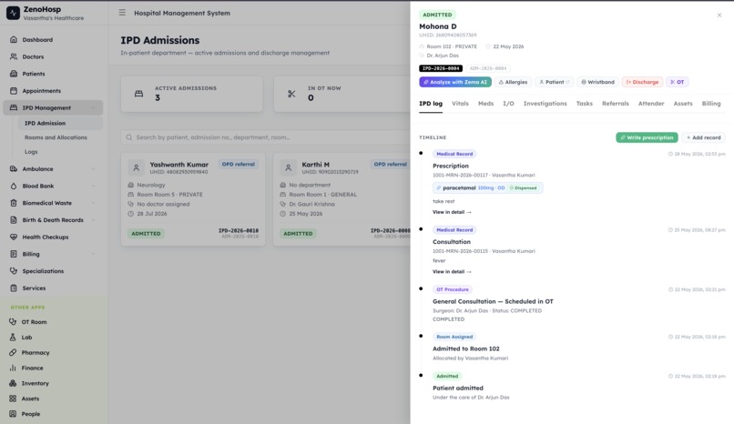 ZenoHosp - Hospital's Operating System  – screenshot 3