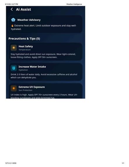 An AI enabled intelligent early weather warning system – screenshot 4
