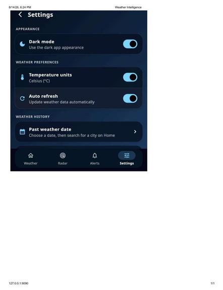 An AI enabled intelligent early weather warning system – screenshot 5