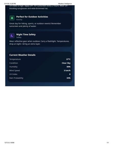 An AI enabled intelligent early weather warning system – screenshot 7