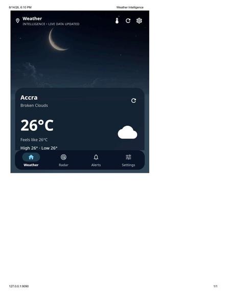 An AI enabled intelligent early weather warning system – screenshot 6
