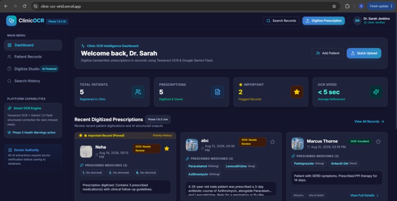 ClinicOCR – screenshot 1