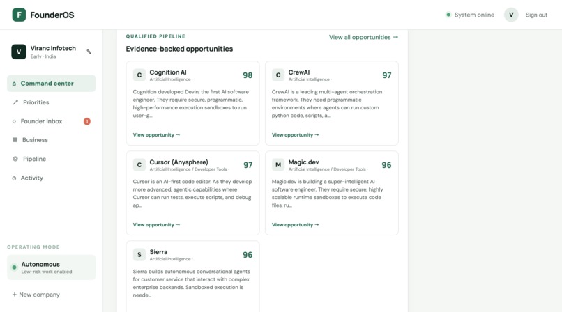 FounderOS – screenshot 7