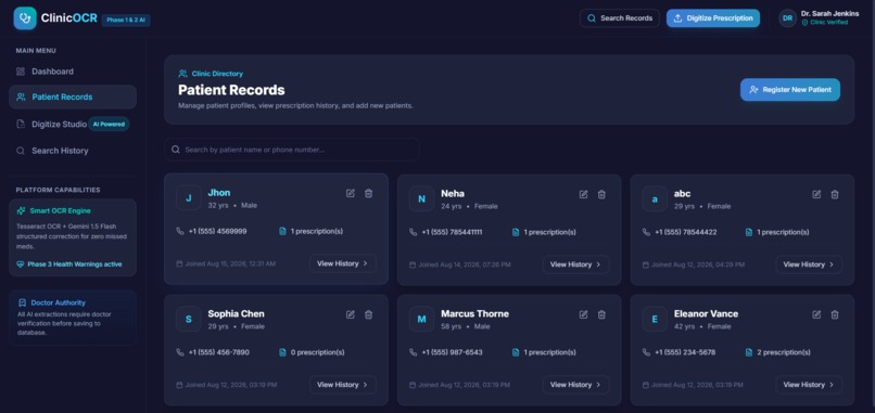 ClinicOCR – screenshot 2