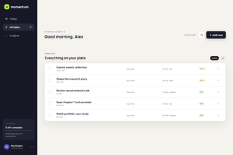 Momentum — Your Next Step, Made Clear